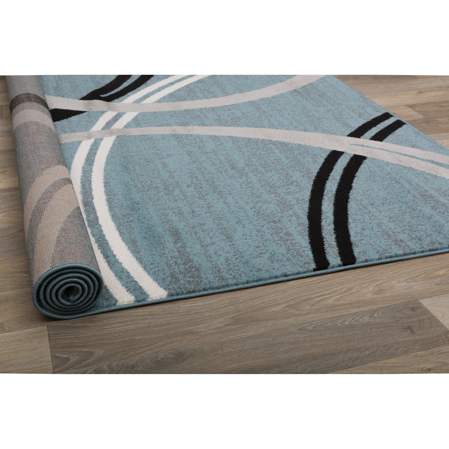 World Rug Gallery Contemporary Abstract Circles Design Area Rug