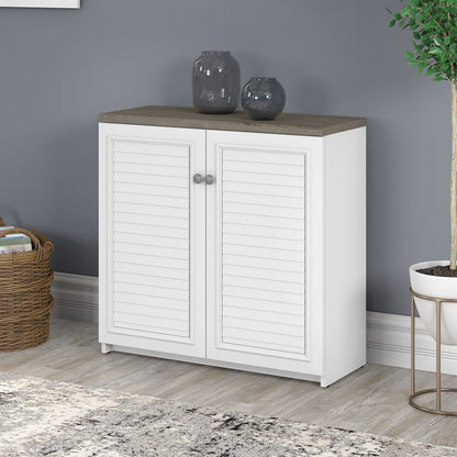 Armoire de rangement Fairview avec portes et étagères par Bush Furniture - 31,73 L x 12,76 l x 30,71 H