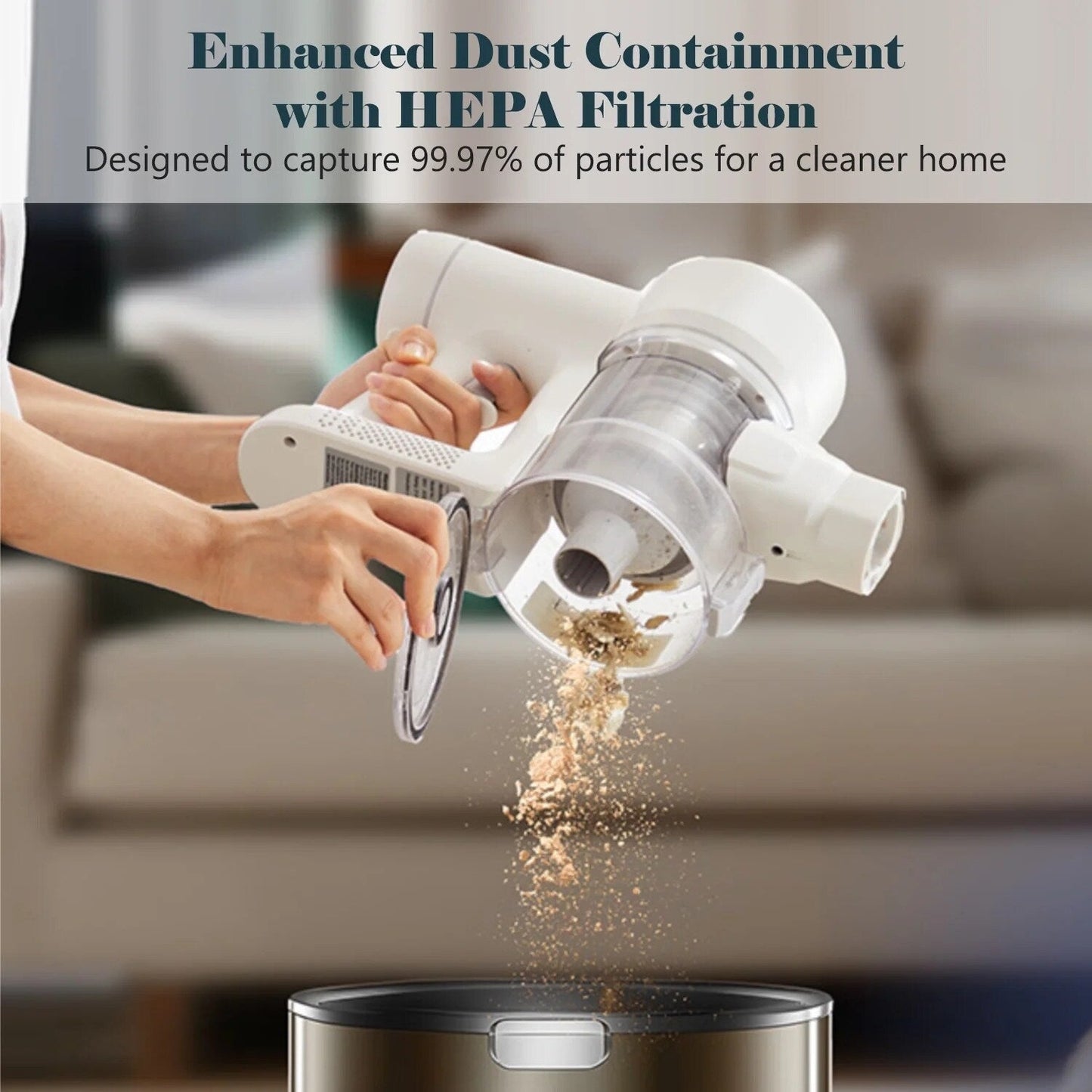 Aspirateur balai sans fil 3 en 1, léger pour tapis, sols durs, poils d'animaux et nettoyage de la maison