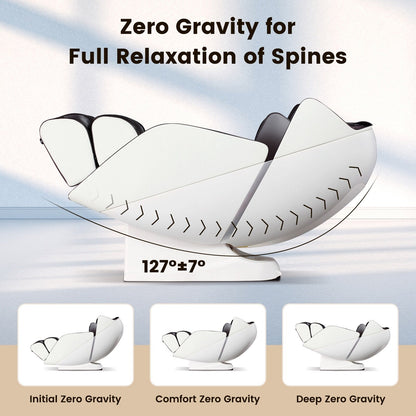 Fauteuil de massage complet Costway avec rouleau chauffant pour les pieds à commande vocale