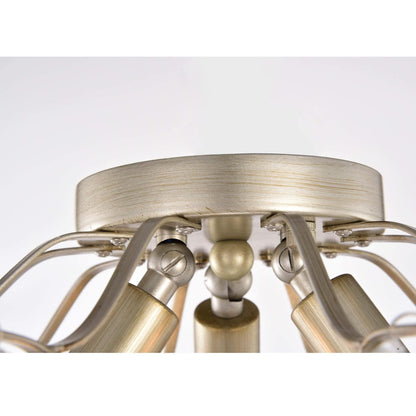 Plafonnier d'intérieur élégant à 3 lumières en cristal Dalia