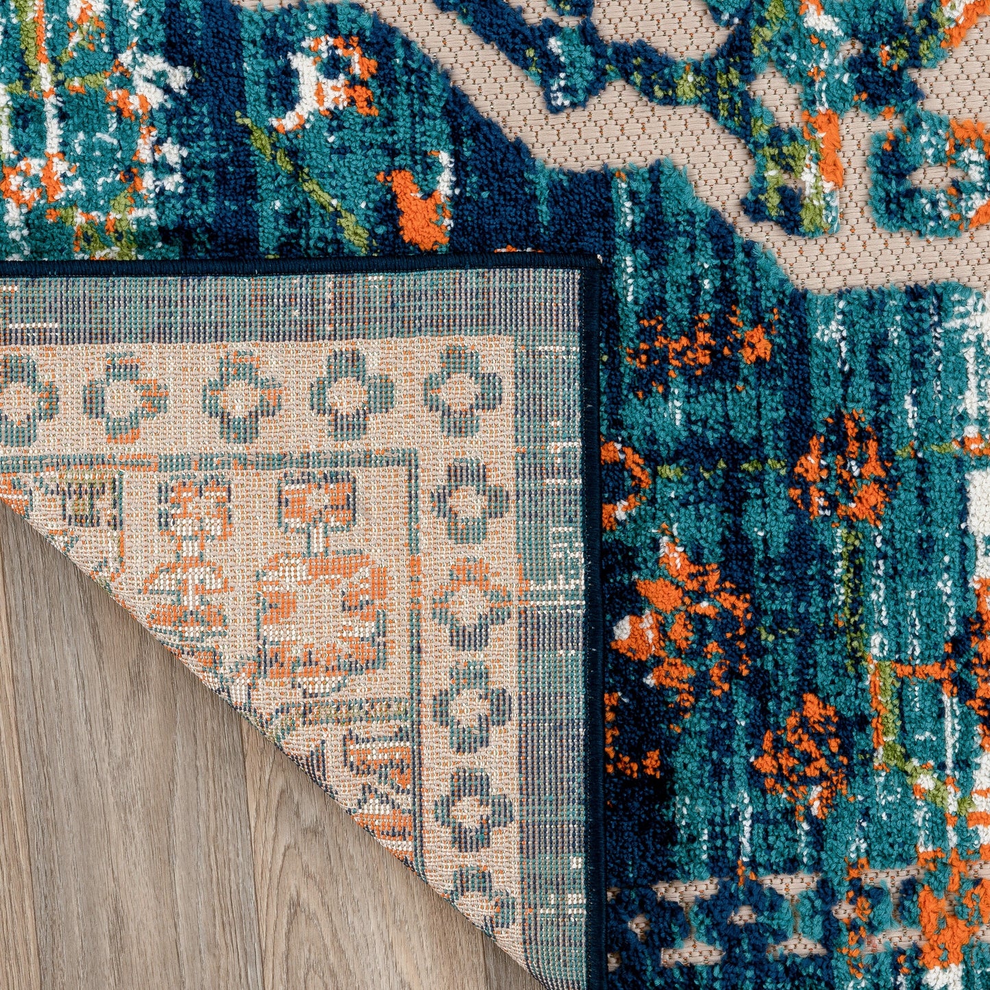 World Rug Gallery Distressed Traditional Indoor/Outdoor Area Rug