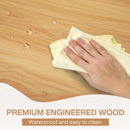 Table à manger de ferme pour 6 personnes, table de cuisine rectangulaire en bois de 70,8 pouces