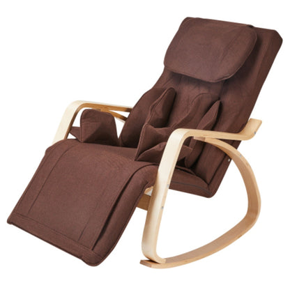 Fauteuil inclinable à air comprimé avec fonction massage complète, fauteuil de relaxation réglable à bascule avec coussin en coton