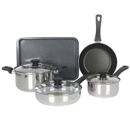 Ensemble de cuisine Gibson Home 74 pièces : ustensiles de cuisine, vaisselle, couverts, ustensiles, rangement et verrerie