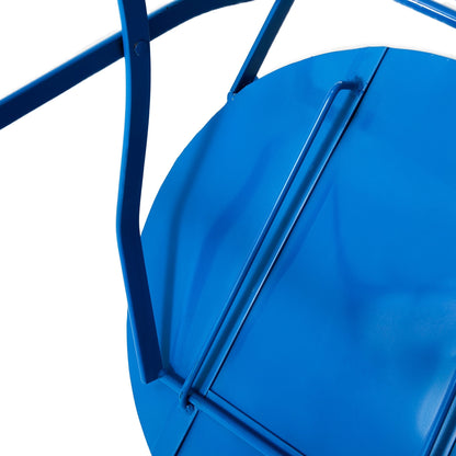 Ensemble bistrot pliant d'extérieur en métal Glitzhome 3 pièces avec table et chaises