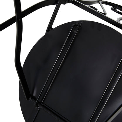 Ensemble bistrot pliant d'extérieur en métal Glitzhome 3 pièces avec table et chaises