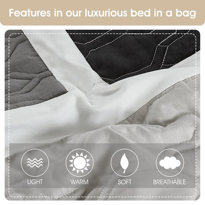 Ensemble de couette moderne à blocs de couleurs Nanshing Blake 7 pièces