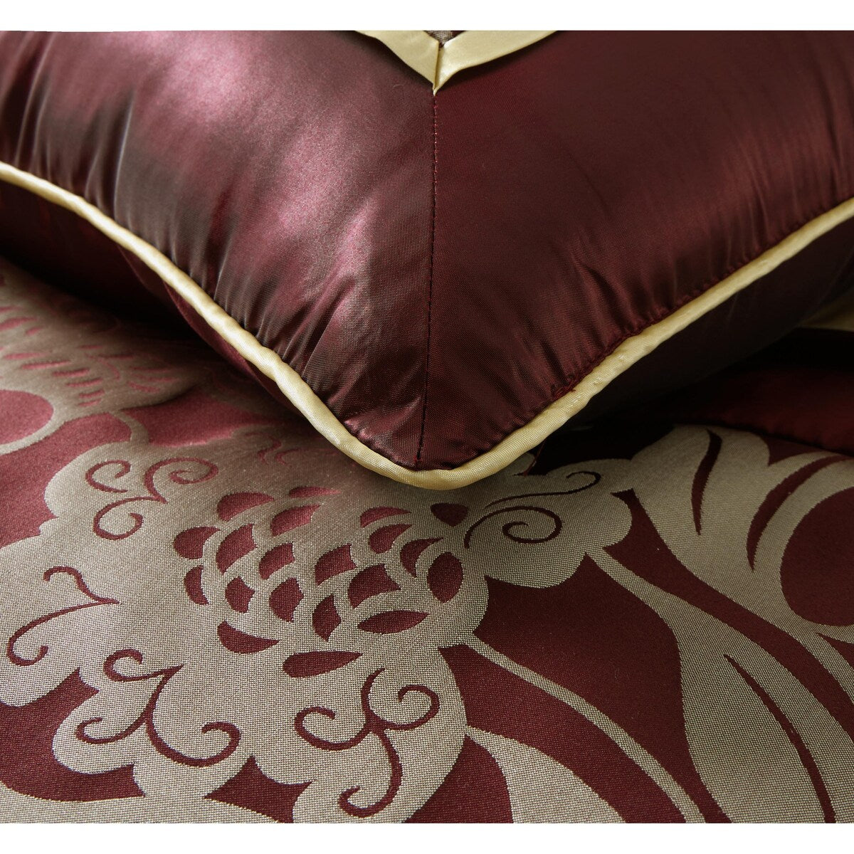 Ensemble de couette jacquard floral Nanshing Brie 9 pièces