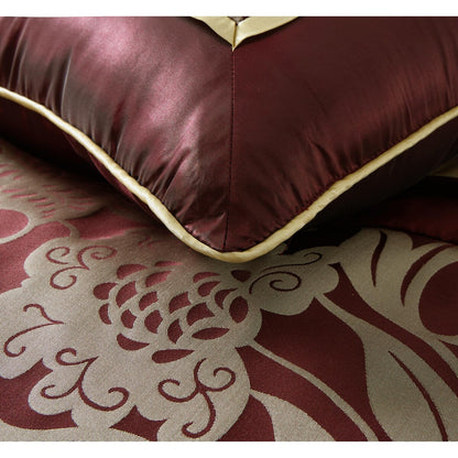 Ensemble de couette jacquard floral Nanshing Brie 9 pièces