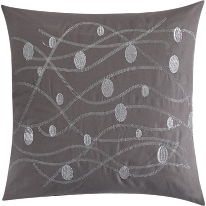 Ensemble de couette 7 pièces Nanshing Caspa à motif de feuilles chics