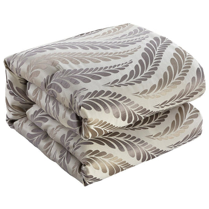 Ensemble de couette 7 pièces Nanshing Caspa à motif de feuilles chics
