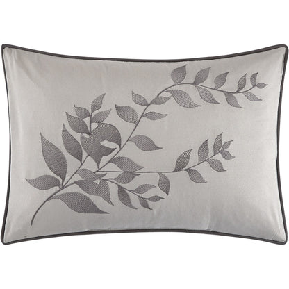 Ensemble de couette 7 pièces Nanshing Caspa à motif de feuilles chics