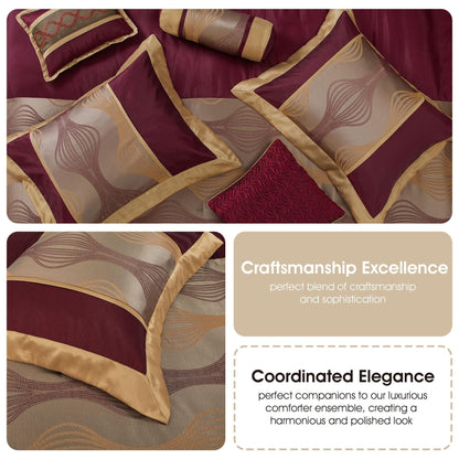 Ensemble de couette géométrique moderne 7 pièces Nanshing Daniella