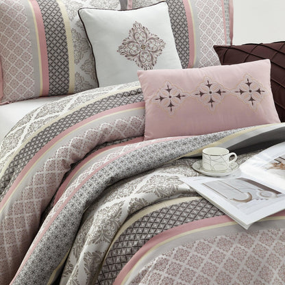 Ensemble de couette géométrique jacquard 7 pièces Nanshing Jensen