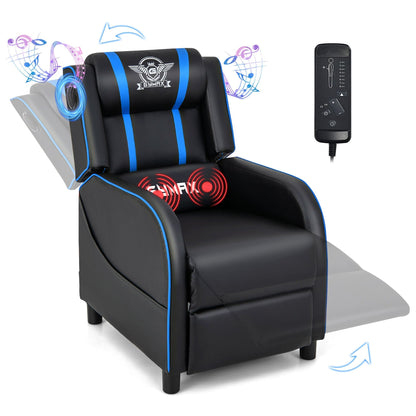 Fauteuil inclinable de massage et de jeu Gymax en cuir PU