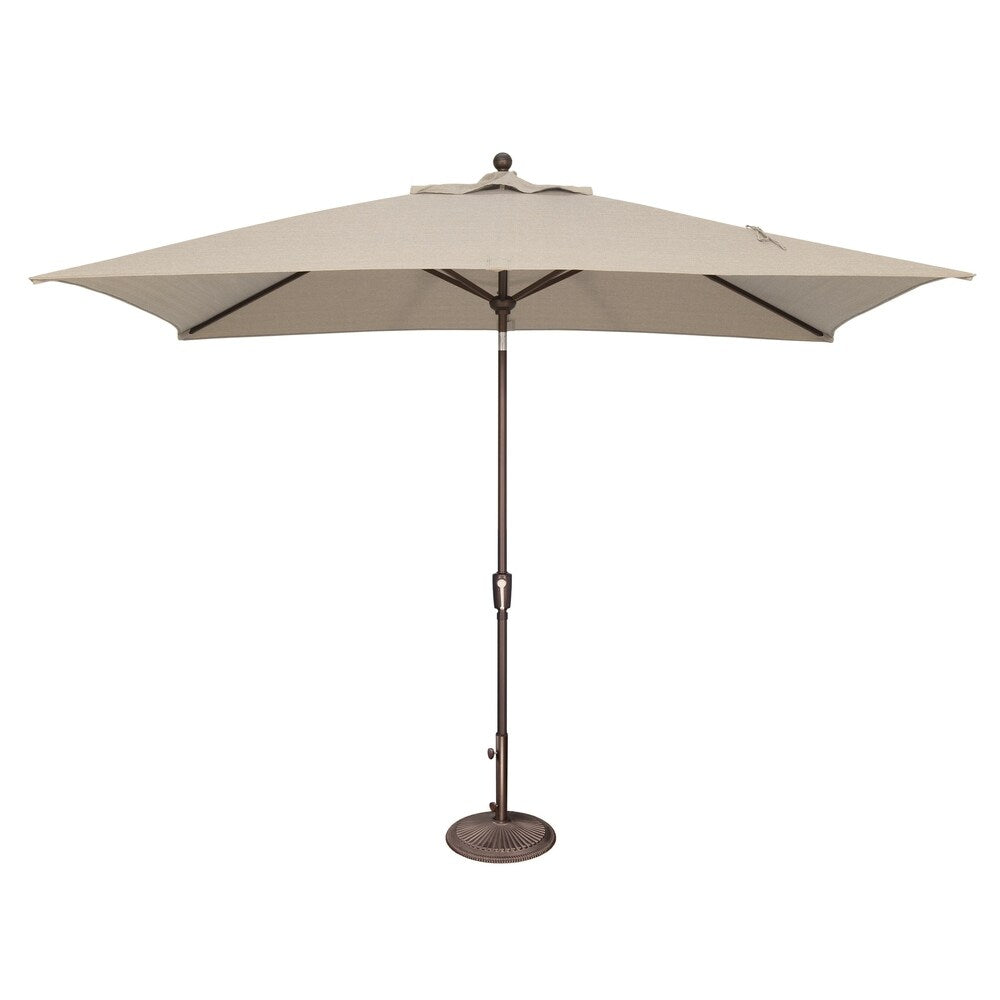 Parasol rectangulaire inclinable SimplyShade Catalina de 3 mètres (10 pieds) à bouton-poussoir