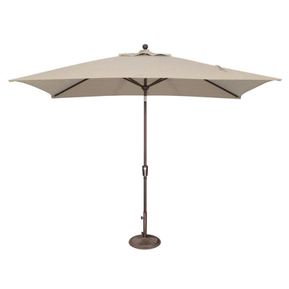 Parasol rectangulaire inclinable SimplyShade Catalina de 3 mètres (10 pieds) à bouton-poussoir