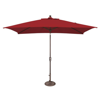 Parasol rectangulaire inclinable SimplyShade Catalina de 3 mètres (10 pieds) à bouton-poussoir