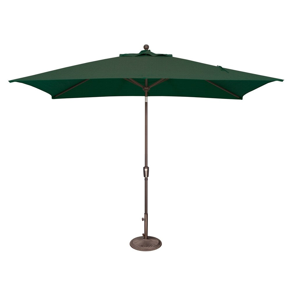 Parasol rectangulaire inclinable SimplyShade Catalina de 3 mètres (10 pieds) à bouton-poussoir