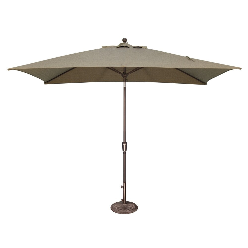 Parasol rectangulaire inclinable SimplyShade Catalina de 3 mètres (10 pieds) à bouton-poussoir