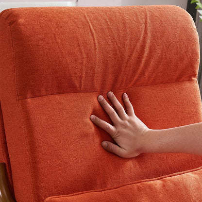 Chaise de loisirs à dossier haut en bois massif avec accoudoirs et dossier Chaise d'appoint
