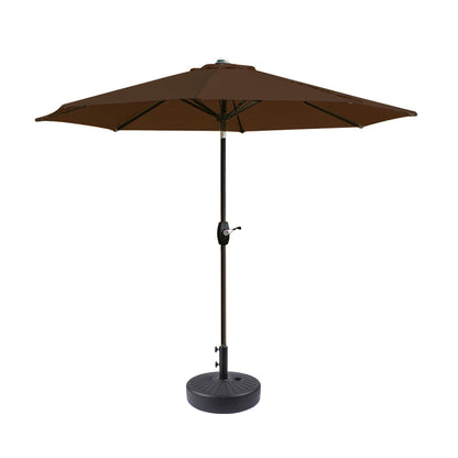 Parasol de patio Holme de 9 pieds et support de base