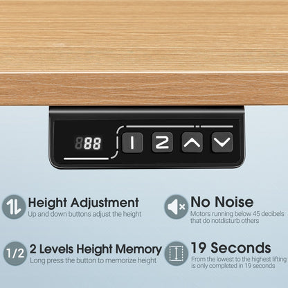 Bureau debout électrique réglable en hauteur Homall