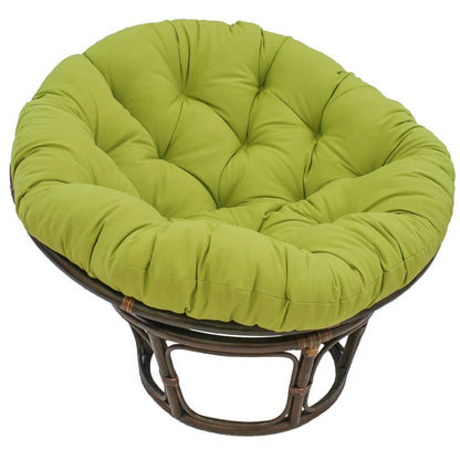 Chaise Papasan Bali en rotin de 42 pouces avec coussin en sergé