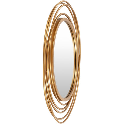 Miroir rond doré Livabliss Kindra Modern Circles