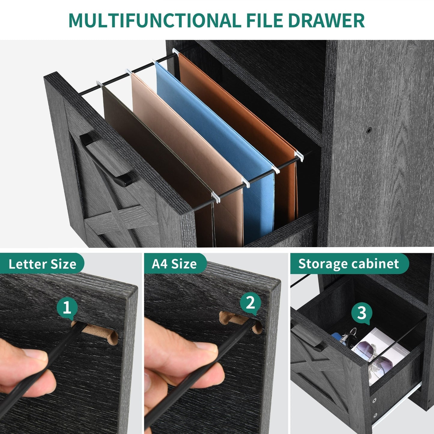 Bureau d'angle gaming Moasis en forme de L, 150 cm (59 pouces), avec support pour écran