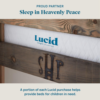 Matelas Lucid Firm en mousse à mémoire de forme et gel de 25 cm