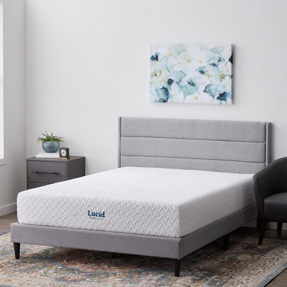 Matelas Lucid 12 pouces ferme en mousse à mémoire de forme et gel