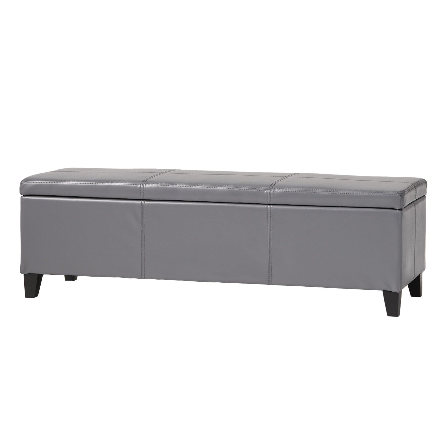 Banc de rangement Lucinda en similicuir de Christopher Knight Home - 51,25 cm L x 17,50 cm l x 16,25 cm H