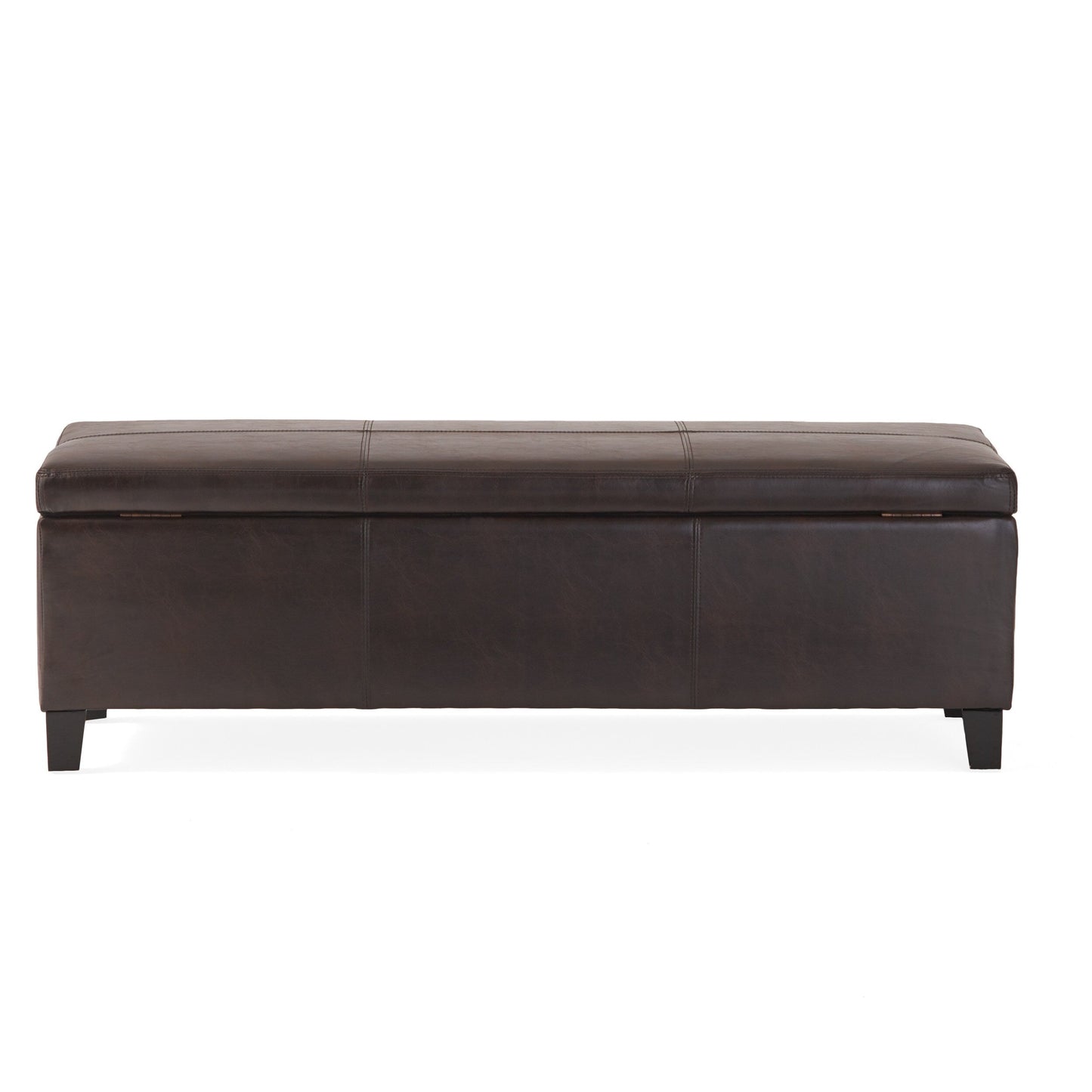 Banc de rangement Lucinda en similicuir de Christopher Knight Home - 51,25 cm L x 17,50 cm l x 16,25 cm H