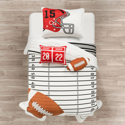 Couette réversible surdimensionnée pour enfants Lush Decor, motif football américain