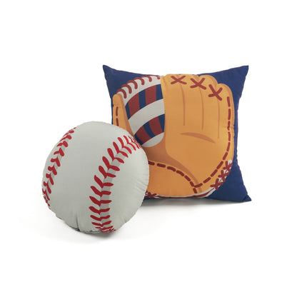 Couette réversible surdimensionnée pour enfants Lush Decor sur le thème du baseball