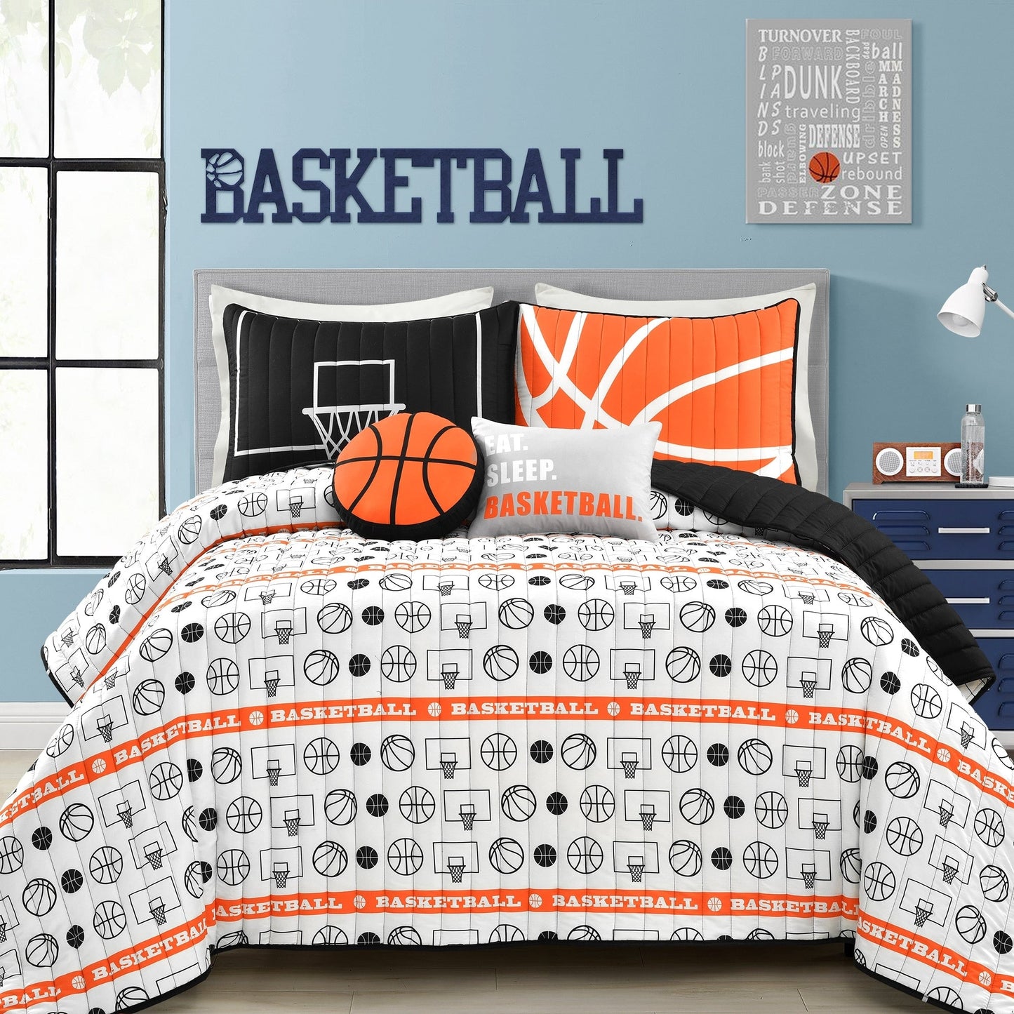 Ensemble de courtepointe Lush Decor Basketball Game
