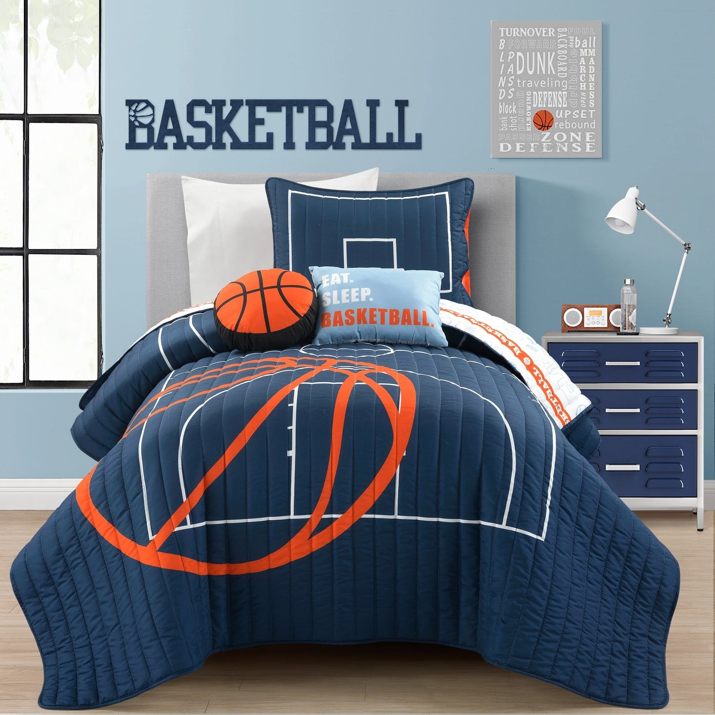 Ensemble de courtepointe Lush Decor Basketball Game