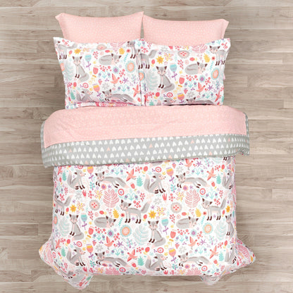 Couette Lush Decor Pixie Fox avec draps assortis, idéale pour la rentrée scolaire des enfants