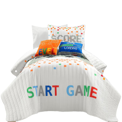 Ensemble de courtepointe 5 pièces pour enfants Lush Decor Jeux vidéo