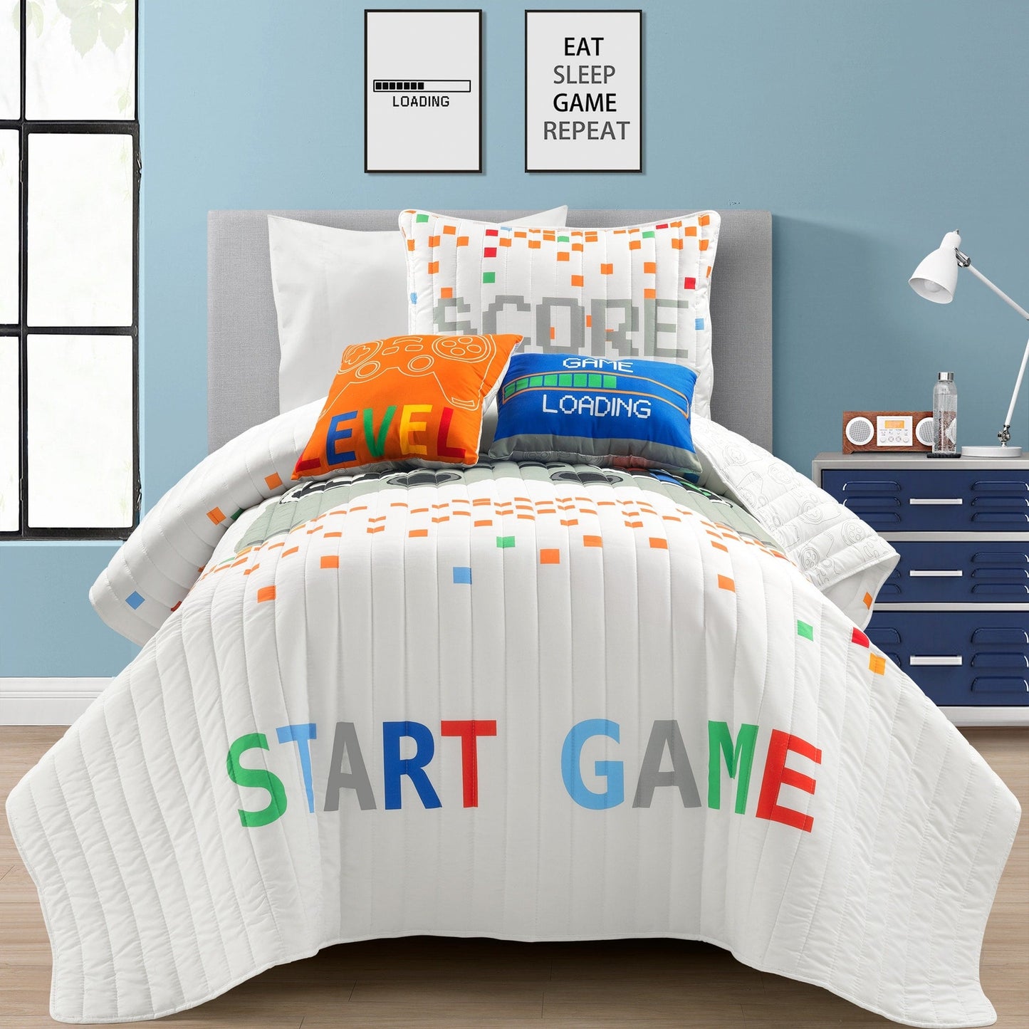 Ensemble de courtepointe 5 pièces pour enfants Lush Decor Jeux vidéo