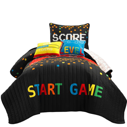 Ensemble de courtepointe 5 pièces pour enfants Lush Decor Jeux vidéo