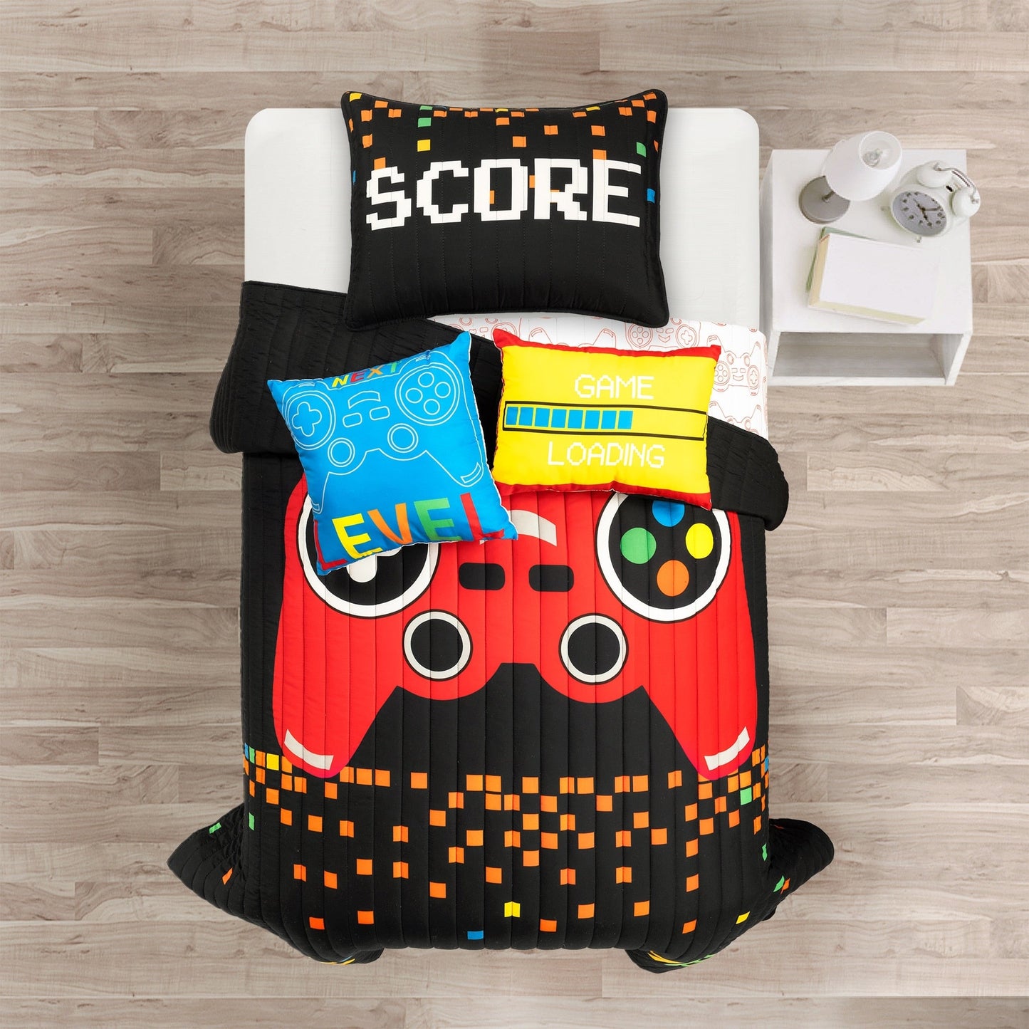 Ensemble de courtepointe 5 pièces pour enfants Lush Decor Jeux vidéo