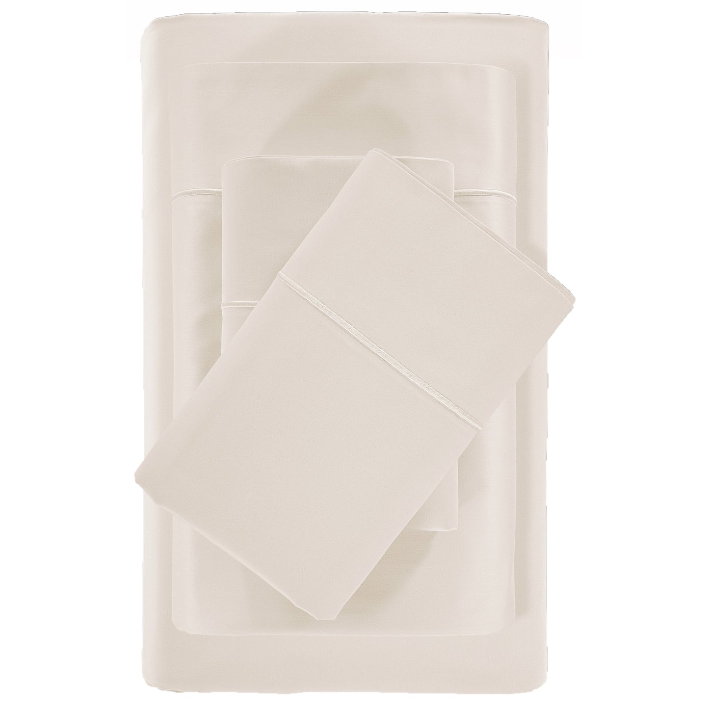 Ensemble de draps de lit ultra doux en satin de coton égyptien de luxe 800 fils.