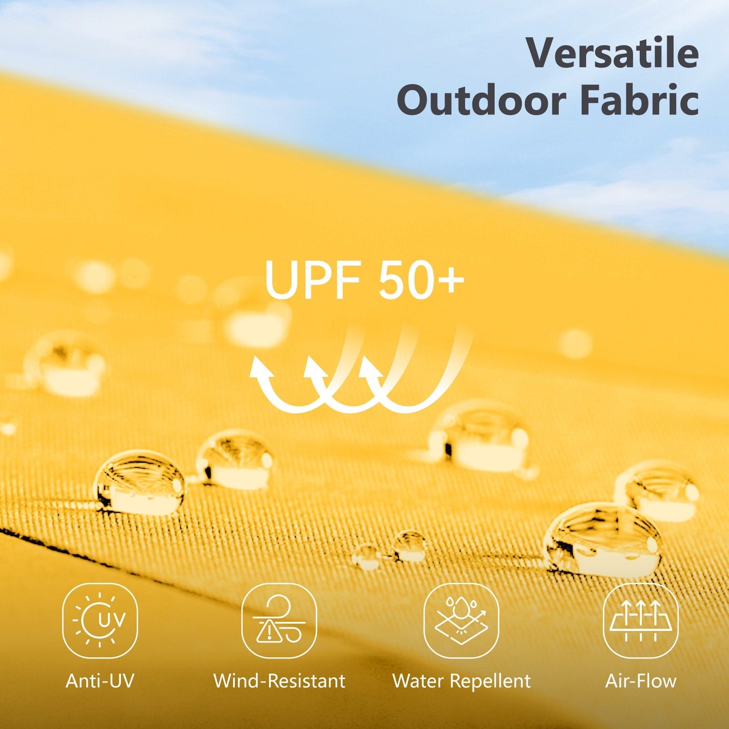 Parasol de terrasse double face extra large de 4 m (13 pi) avec manivelle, MAISON ARTS