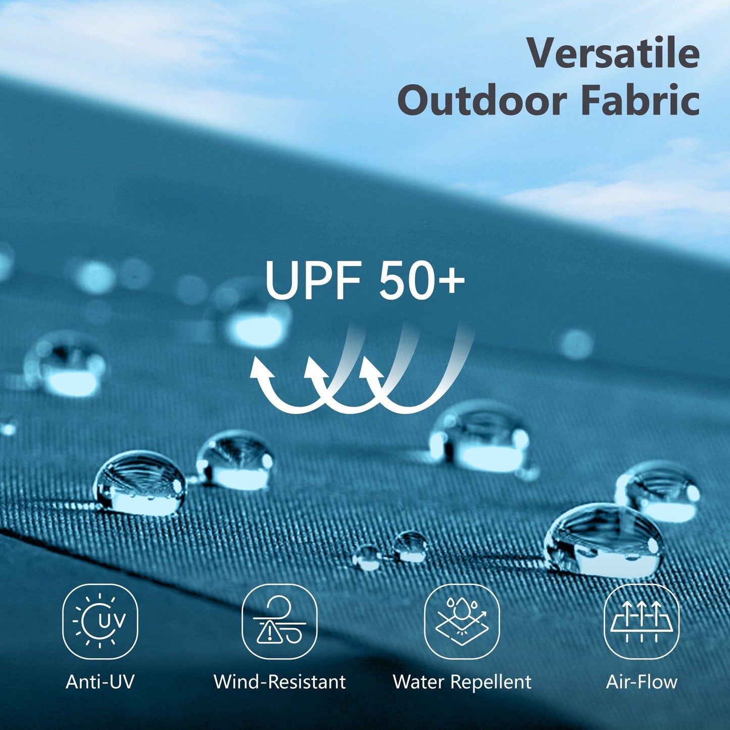 Parasol de terrasse double face extra large de 4 m (13 pi) avec manivelle, MAISON ARTS