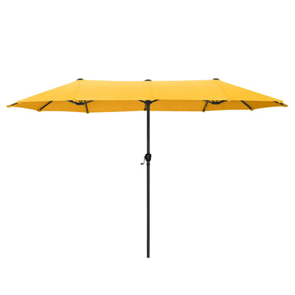 Parasol de terrasse double face extra large de 4 m (13 pi) avec manivelle, MAISON ARTS