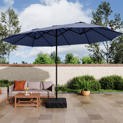 Parasol double face extra large de 4,57 m (15 pi) avec base incluse, MAISON ARTS