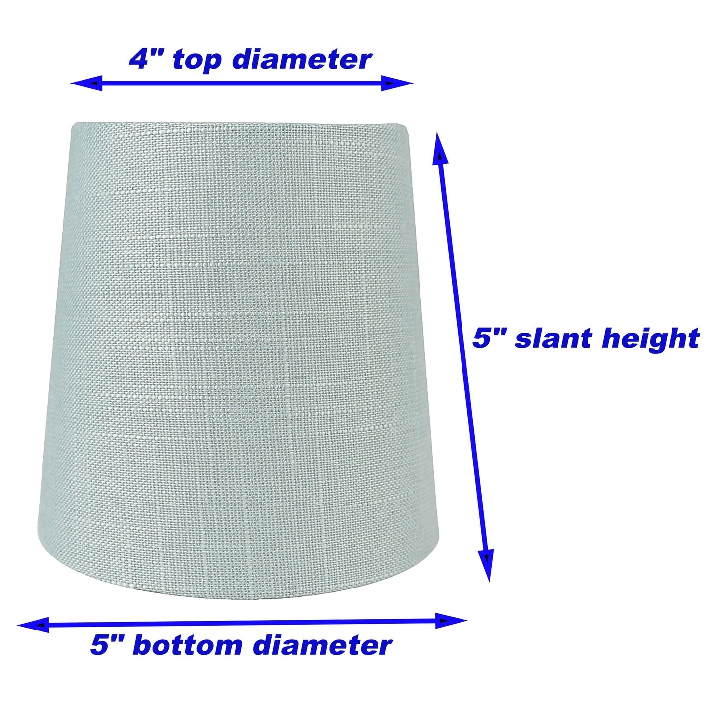 Abat-jour à pince en lin MERIVILLE pour lustre, 10 cm x 12,5 cm x 12,5 cm